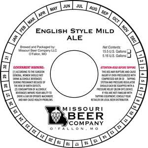 Missouri Beer Company English Style Mild Ale March 2017