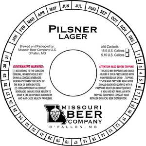 Missouri Beer Company Pilsner Lager March 2017