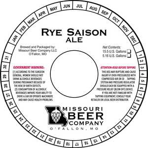 Missouri Beer Company Rye Saison Ale