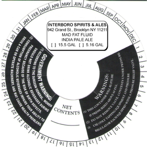 Interboro Spirits And Ales Mad Fat Fluid March 2017