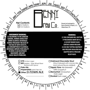 Benny Brewing Co O-town Ale