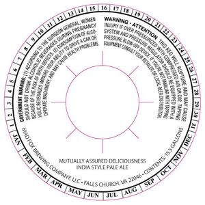 Mad Fox Brewing Company Mutually Assured Deliciousness March 2017
