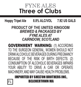 Fyne Ales Three Of Clubs March 2017