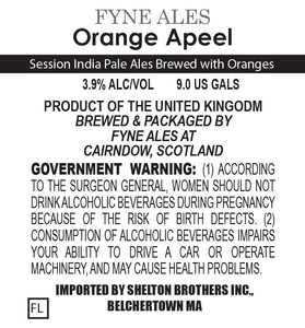 Fyne Ales Orange Apeel March 2017