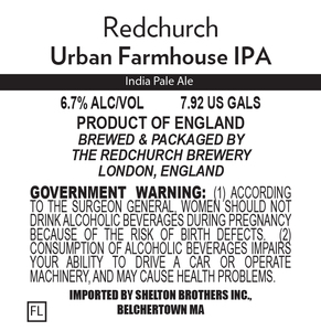 Redchurch Urban Farmhouse IPA