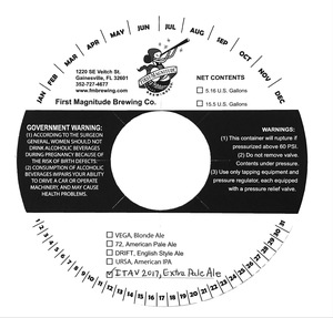 First Magnitude Brewing Co. Itav 2017