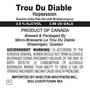 Le Trou Du Diable Hopsession March 2017