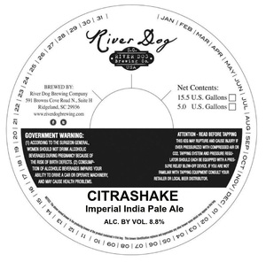 River Dog Brewing Company Citrashake