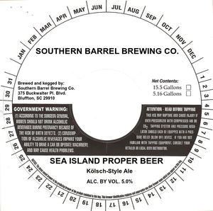 Southern Barrel Brewing Co. Sea Island Proper Beer