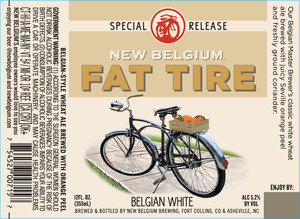 New Belgium Brewing Fat Tire Belgian White March 2017