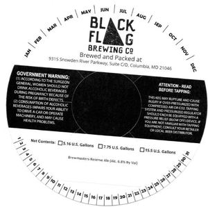 Black Flag Brewing Company Brewers Reserve Ale