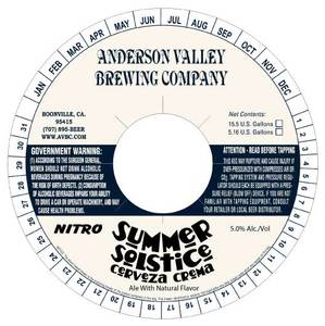 Anderson Valley Brewing Company Nitro Summer