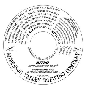 Anderson Valley Brewing Company Nitro Bourbon Barrel Stout March 2017