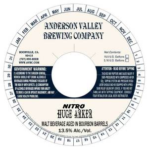 Anderson Valley Brewing Company Nitro Huge Arker