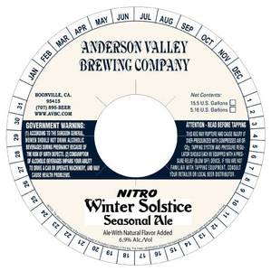Anderson Valley Brewing Company Nitro Winter Solstice