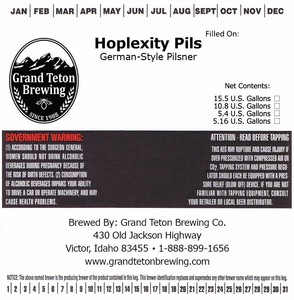 Grand Teton Brewing Company Hoplexity Pils