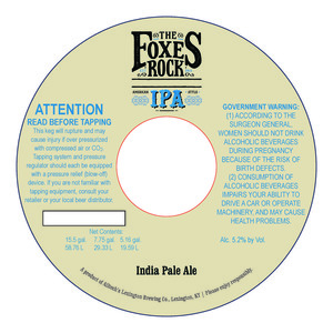 The Foxes Rock Ipa 