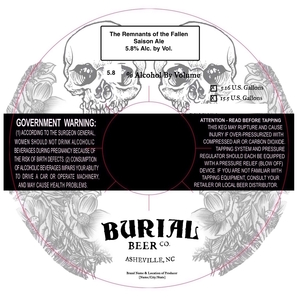 Burial Beer Co. The Remnants Of The Fallen