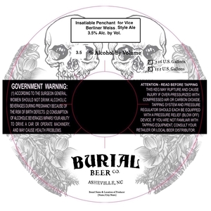 Burial Beer Co. Insatiable Penchant For Vice March 2017