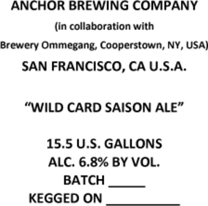 Anchor Brewing Company Wild Card
