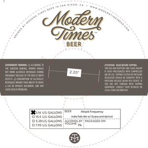 Modern Times Beer Attack Frequency April 2017