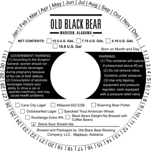 Old Black Bear Stone Sour Smash