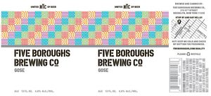 Five Boroughs Brewing Co. Gose April 2017