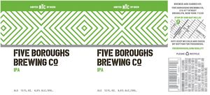 Five Boroughs Brewing Co. IPA April 2017