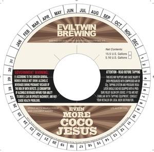 Evil Twin Brewing Even More Coco Jesus