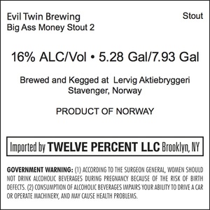 Evil Twin Brewing Big Ass Money Stout 2