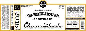 Barrelhouse Brewing Co. Chenin Blonde Batch No. 1502