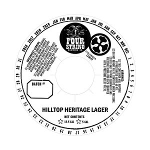 Four String Brewing Co. Hilltop Heritage Lager