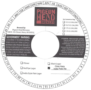 Pigeon Head Brewery Citra Hazy IPA