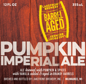 Lakefront Brewery Pumpkin Imperial