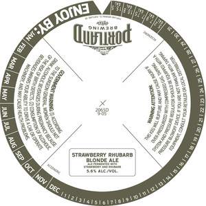 Portland Brewing Co Strawberry Rhubarb Blonde Ale