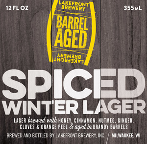 Lakefront Brewery Barrel Aged Spiced Winter April 2017