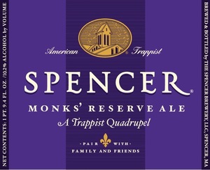 Spencer Monks' Reserve Ale 