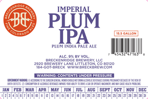 Breckenridge Brewery, LLC Imperial Plum IPA