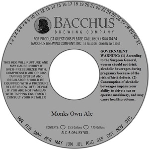 Bacchus Monks Own Ale