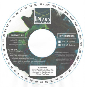 Upland Brewing Company Paw Paw April 2017