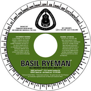 Tennessee Brew Works Basil Ryeman