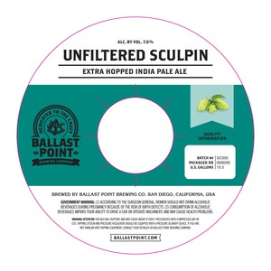 Ballast Point Unfiltered Sculpin