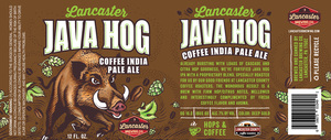 Lancaster Brewing Co. Java Hog Coffee IPA April 2017