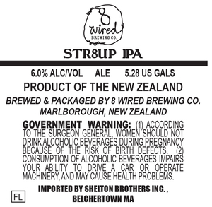 8 Wired Str8up IPA April 2017