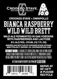 Crooked Stave Artisan Beer Project Bianca Raspberry Wild Wild Brett
