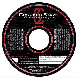 Crooked Stave Artisan Beer Project Bianca Raspberry Wild Wild Brett April 2017