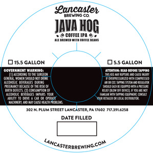 Lancaster Brewing Co. Java Hog April 2017