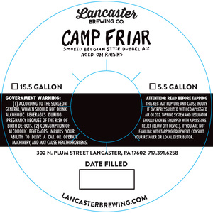 Lancaster Brewing Co. Camp Friar April 2017