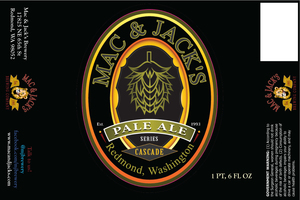 Mac And Jack's Brewery Cascade Series April 2017