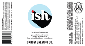 Oxbow Brewing Company Ish Ale